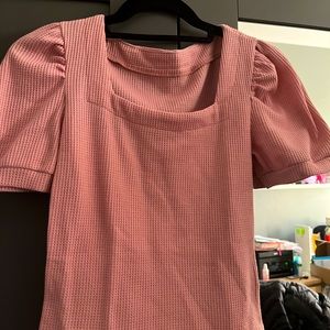 pink crop top